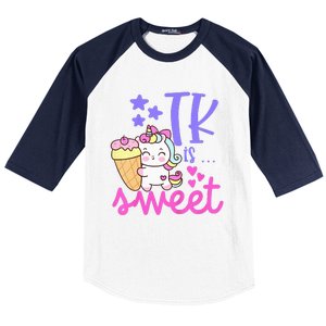 First Day of TK Unicorn Transitional Kindergarten Baseball Sleeve Shirt