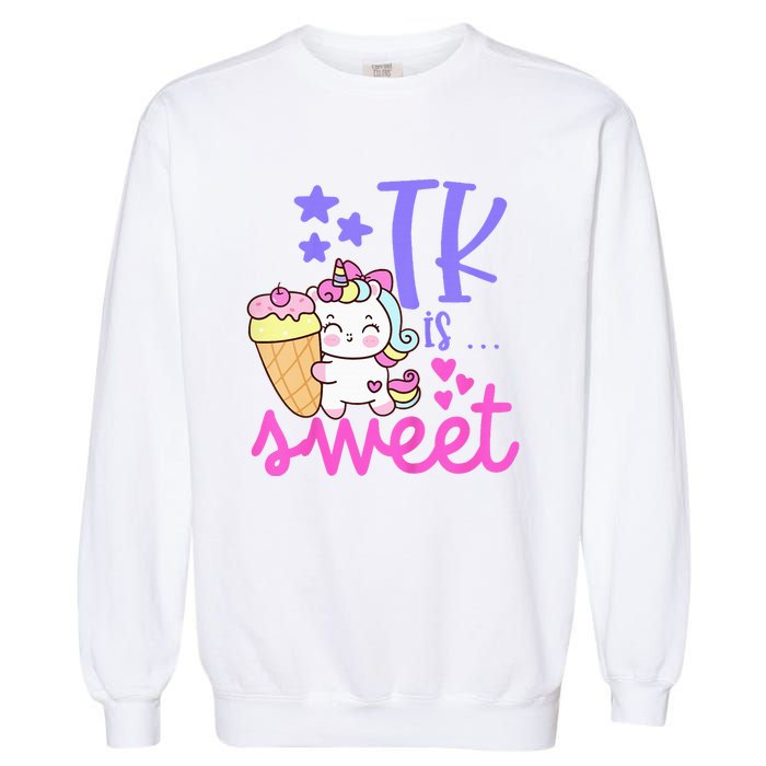 First Day of TK Unicorn Transitional Kindergarten Garment-Dyed Sweatshirt