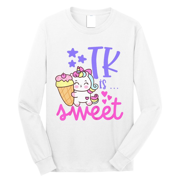 First Day of TK Unicorn Transitional Kindergarten Long Sleeve Shirt