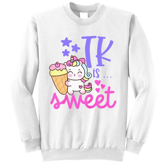 First Day of TK Unicorn Transitional Kindergarten Sweatshirt