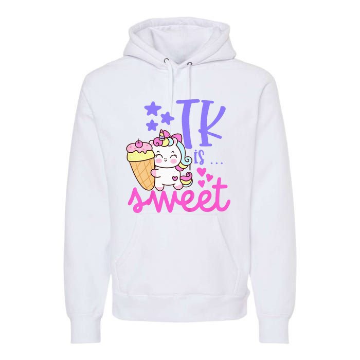 First Day of TK Unicorn Transitional Kindergarten Premium Hoodie