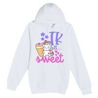 First Day of TK Unicorn Transitional Kindergarten Premium Pullover Hoodie