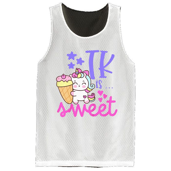 First Day of TK Unicorn Transitional Kindergarten Mesh Reversible Basketball Jersey Tank