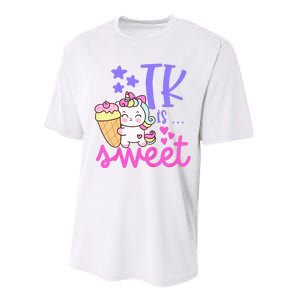 First Day of TK Unicorn Transitional Kindergarten Performance Sprint T-Shirt