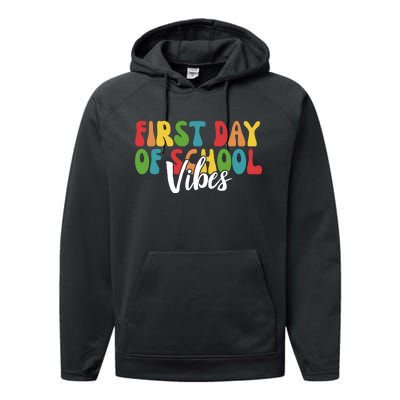 First Day Of School Vibes Performance Fleece Hoodie