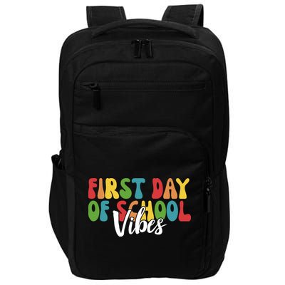 First Day Of School Vibes Impact Tech Backpack