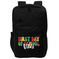 First Day Of School Vibes Impact Tech Backpack