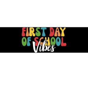 First Day Of School Vibes Bumper Sticker