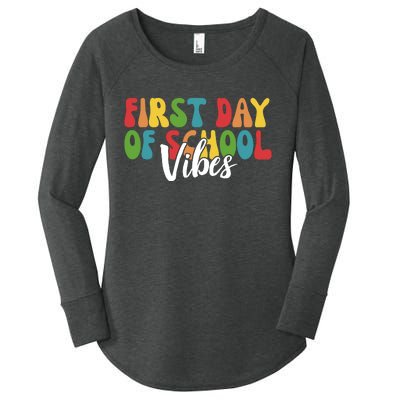 First Day Of School Vibes Women's Perfect Tri Tunic Long Sleeve Shirt