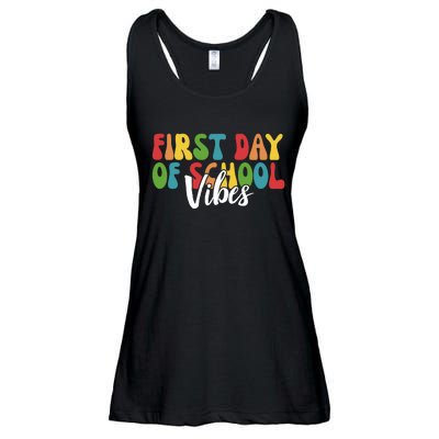 First Day Of School Vibes Ladies Essential Flowy Tank