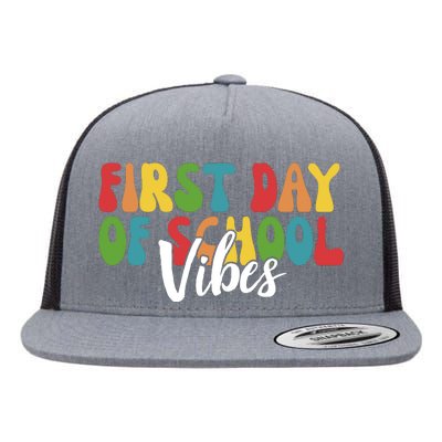 First Day Of School Vibes Flat Bill Trucker Hat