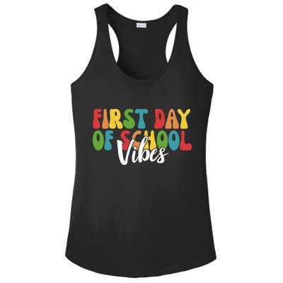 First Day Of School Vibes Ladies PosiCharge Competitor Racerback Tank