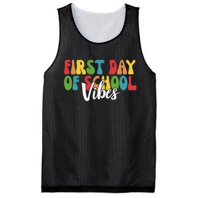 First Day Of School Vibes Mesh Reversible Basketball Jersey Tank