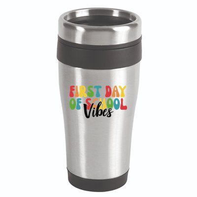First Day Of School Vibes 16oz Travel Tumbler