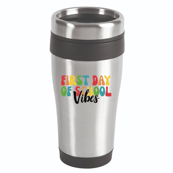 First Day Of School Vibes 16oz Travel Tumbler