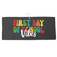First Day Of School Vibes Large Microfiber Waffle Golf Towel
