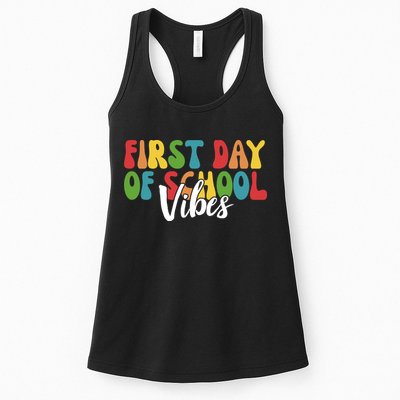 First Day Of School Vibes Womens Tank Top