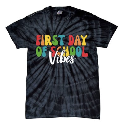 First Day Of School Vibes Tie-Dye T-Shirt