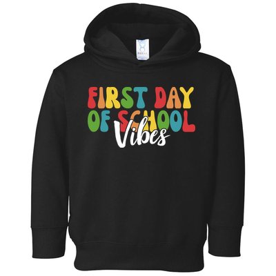 First Day Of School Vibes Toddler Hoodie