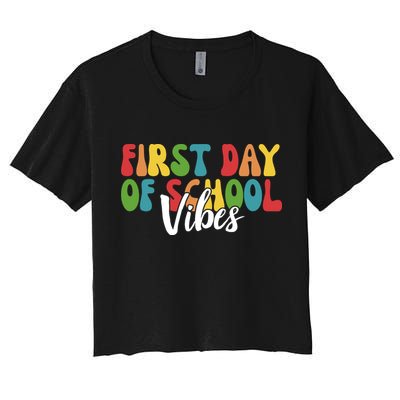 First Day Of School Vibes Crop Top