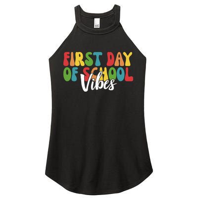 First Day Of School Vibes Women's Perfect Tri Rocker Tank