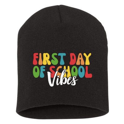 First Day Of School Vibes Short Acrylic Beanie