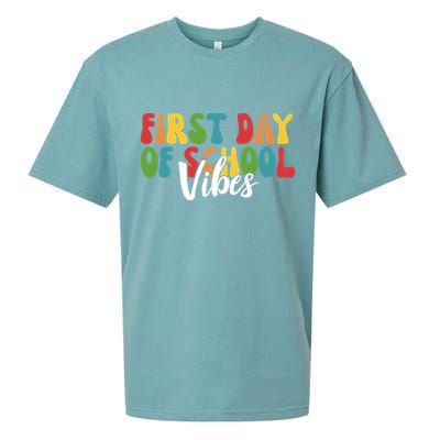First Day Of School Vibes Sueded Cloud Jersey T-Shirt