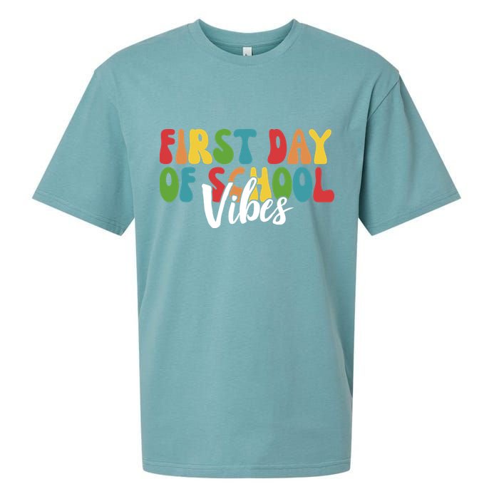 First Day Of School Vibes Sueded Cloud Jersey T-Shirt