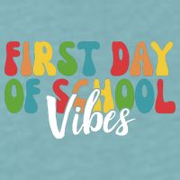 First Day Of School Vibes Sueded Cloud Jersey T-Shirt