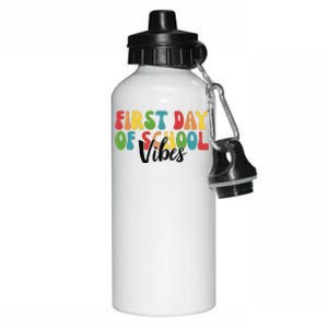 First Day Of School Vibes Aluminum Water Bottle