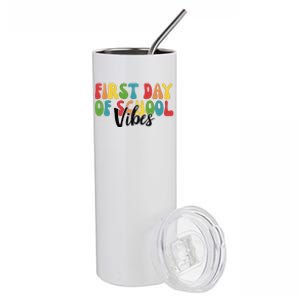 First Day Of School Vibes Stainless Steel Tumbler