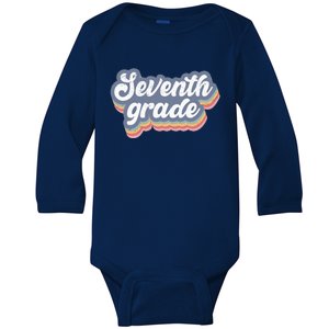 First Day Of School Seventh Grade Teacher 1st Day 7th Grade Baby Long Sleeve Bodysuit