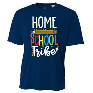 First Day Of School Homeschool Tribe Teacher Cooling Performance Crew T-Shirt