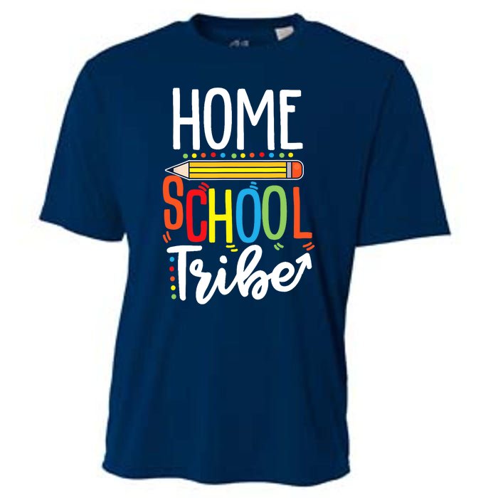 First Day Of School Homeschool Tribe Teacher Cooling Performance Crew T-Shirt