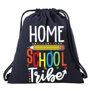 First Day Of School Homeschool Tribe Teacher Drawstring Bag