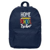 First Day Of School Homeschool Tribe Teacher 16 in Basic Backpack