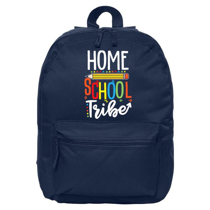 First Day Of School Homeschool Tribe Teacher 16 in Basic Backpack