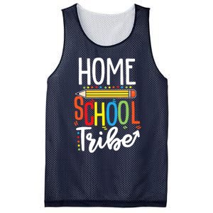 First Day Of School Homeschool Tribe Teacher Mesh Reversible Basketball Jersey Tank