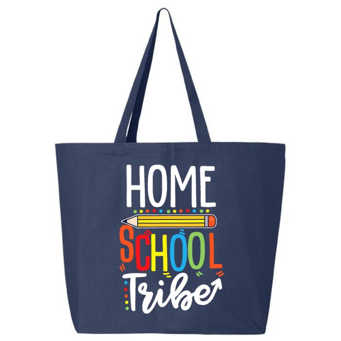 First Day Of School Homeschool Tribe Teacher 25L Jumbo Tote