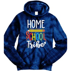 First Day Of School Homeschool Tribe Teacher Tie Dye Hoodie