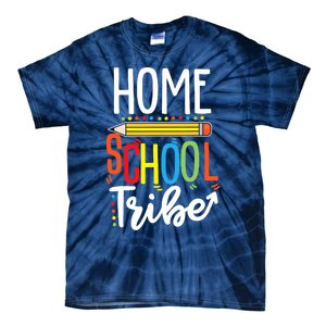 First Day Of School Homeschool Tribe Teacher Tie-Dye T-Shirt