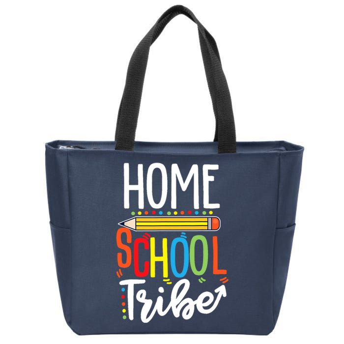 First Day Of School Homeschool Tribe Teacher Zip Tote Bag