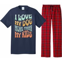 Funny Dog Owner I Love My Dog More Than My Retro Pajama Set