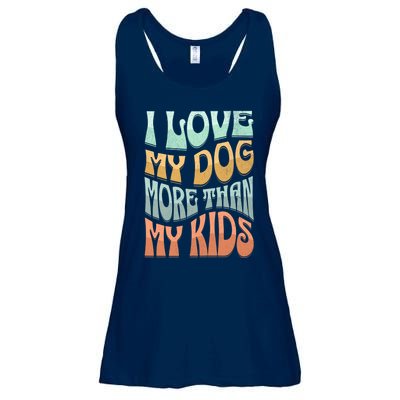 Funny Dog Owner I Love My Dog More Than My Retro Ladies Essential Flowy Tank