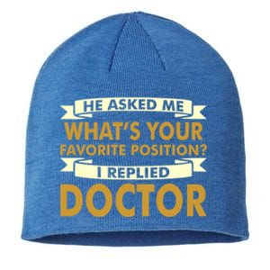 Favorite Doctor Of Nursing Practice Professions Funny Gift Meaningful Gift Sustainable Beanie