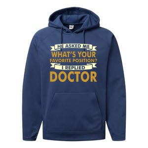 Favorite Doctor Of Nursing Practice Professions Funny Gift Meaningful Gift Performance Fleece Hoodie