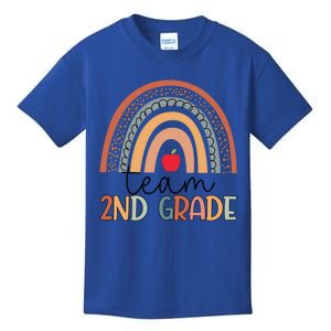 First Day Of 2Nd Grade Teacher Rainbow Team Second Grade Great Gift Kids T-Shirt