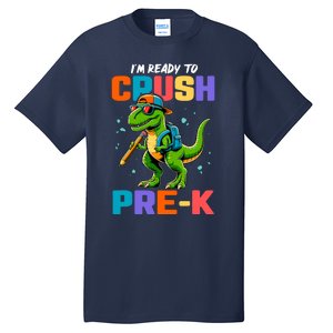 First Day Of Prek Boy Dinosaur Back To School Tall T-Shirt