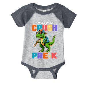 First Day Of Prek Boy Dinosaur Back To School Infant Baby Jersey Bodysuit