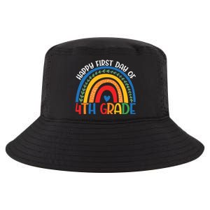 First Day Of 4Th Grade Teacher Rainbow Hello Fourth Grade Funny Gift Cool Comfort Performance Bucket Hat